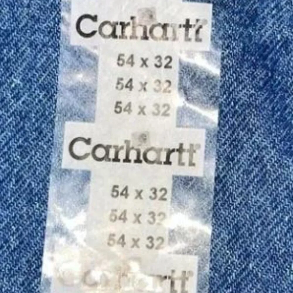 NWT Carhartt Men’s Relaxed Fit Tapered Leg Jeans | Men's Size 54x32, Women's 28